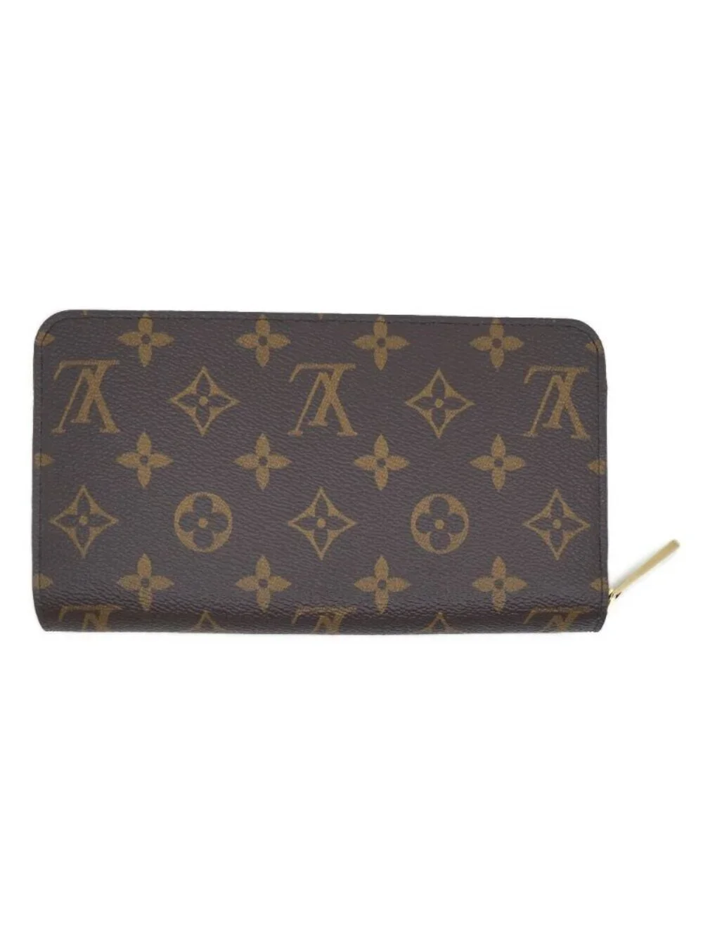 Louis Vuitton Zippy Wallet Coin Purse Brown Monogram Gold